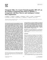 Osteogenic effect of a gastric pentadecapeptide, BPC-157, on the healing of segmental bone defect in rabbits: a comparison with bone marrow and autologous cortical bone implantation