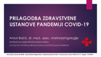Prilagodba zdravstvene ustanove pandemiji COVID-19