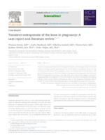 prikaz prve stranice dokumenta Transient osteoporosis of the knee in pregnancy: a case report and literature review